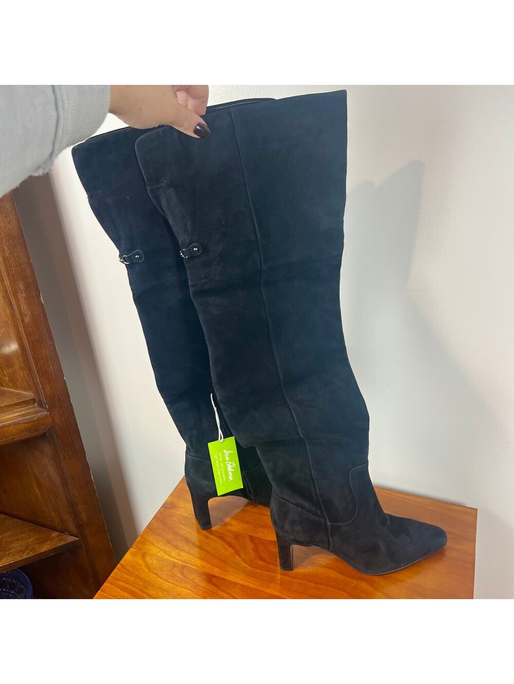 Sam Edelman Shea Black Suede Over the Knee Boots Women’s 5.5 NWT
